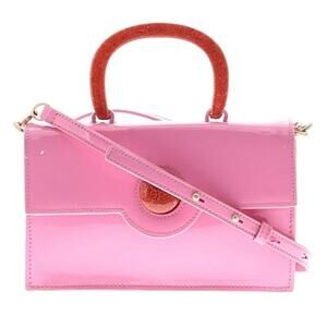 Cult Gaia Blossom Crossbody Clutch Bag Pink
